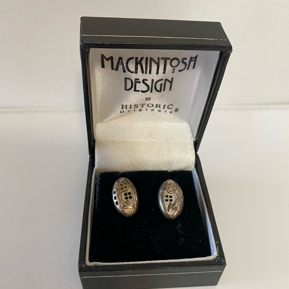 Mackintosh design Celtic earrings Scotland - 925 sterling silver
